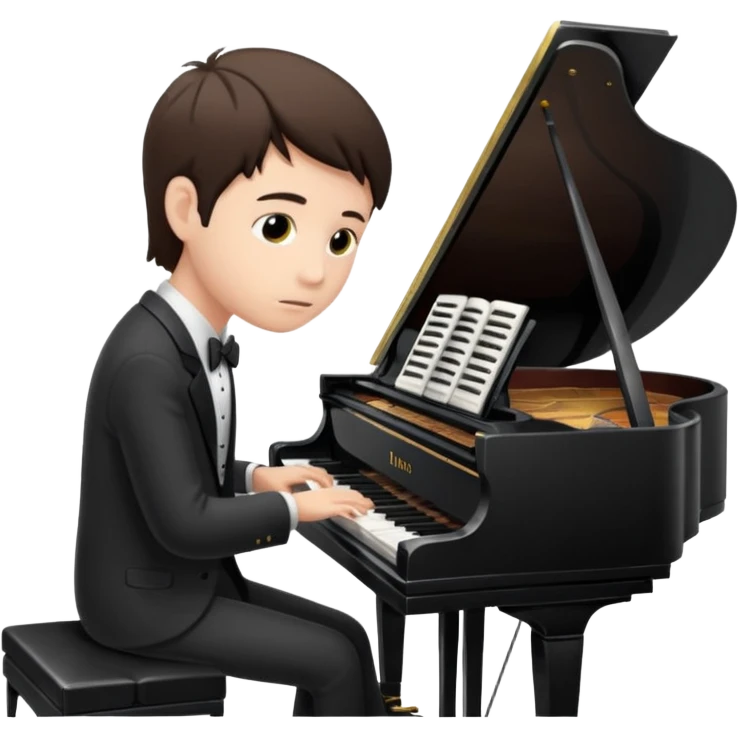 a pianist is playing the piano emoji