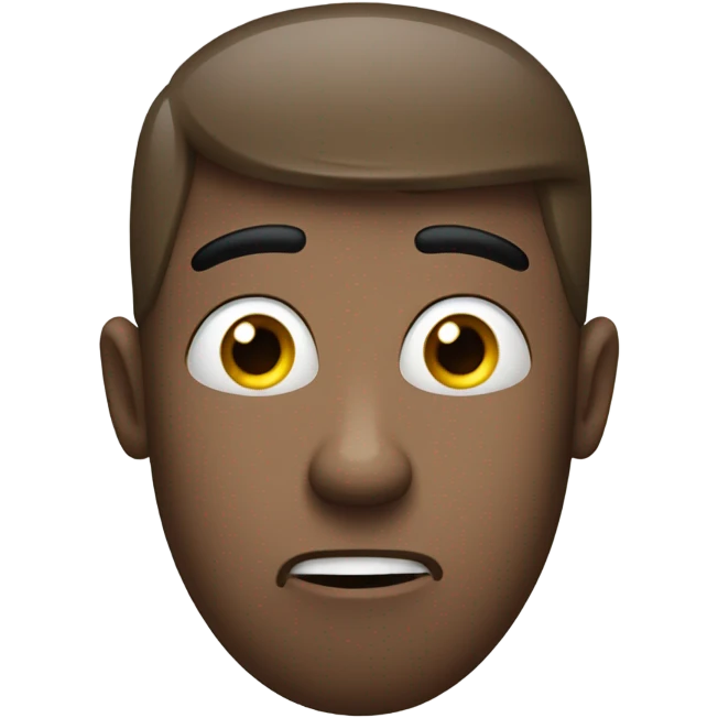 A person blurting out a secret emoji