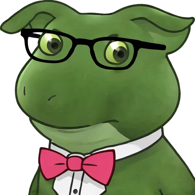 Pig with glasses  emoji