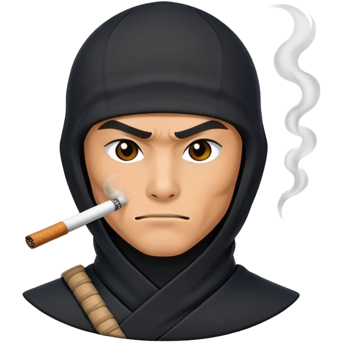 Ninja fumando emoji