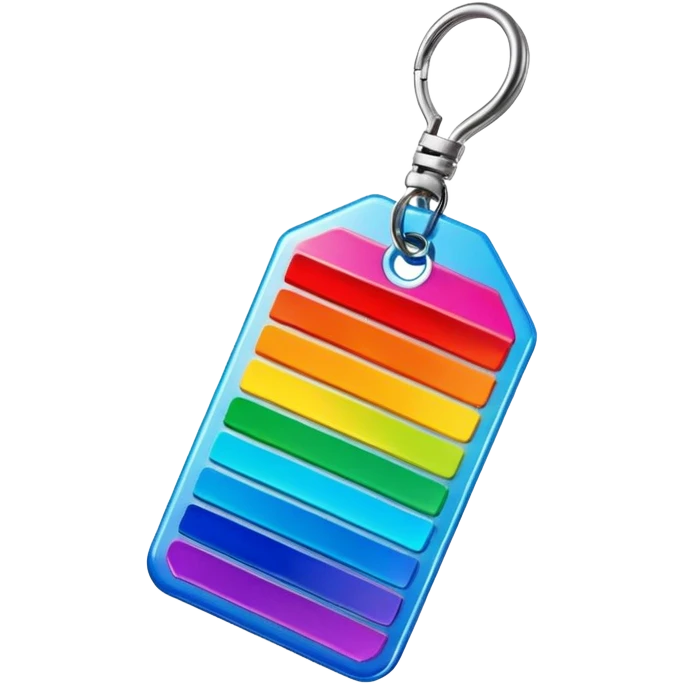 Rainbow price tag emoji