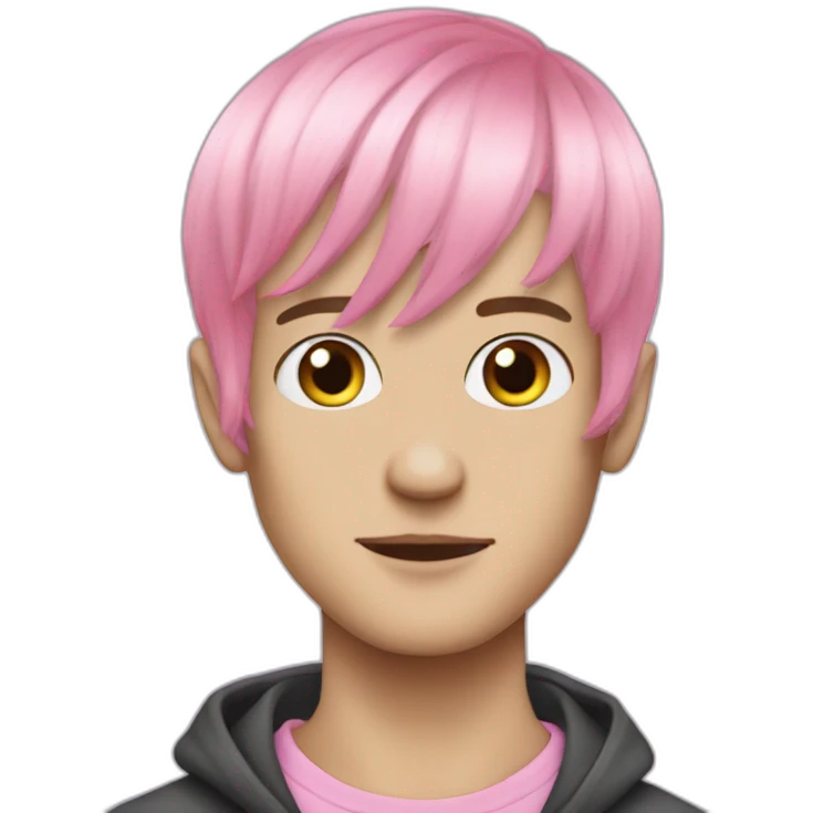Lil peep have a pink hair have a pink hair emoji