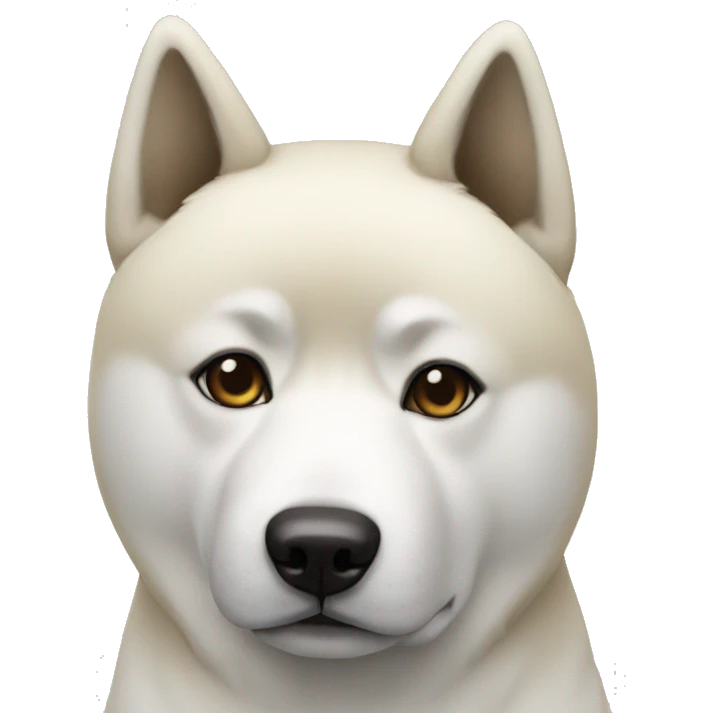 akita blanco emoji