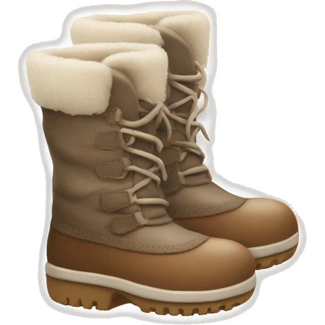 Cute winter boots  emoji