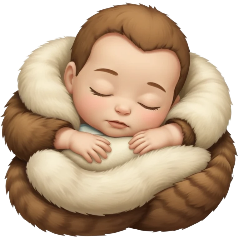 Chango tierno duermiendo  emoji