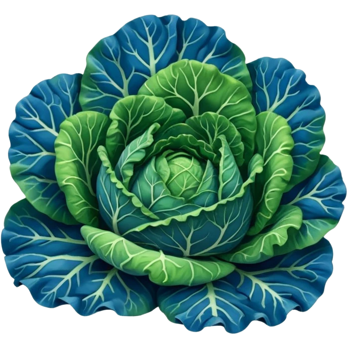 blue Savoy cabbage emoji