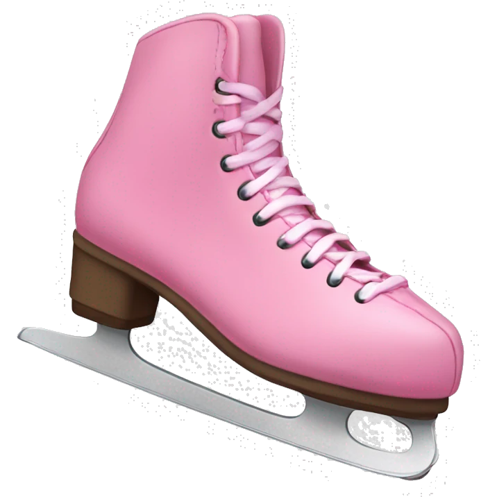 Pink figure skating skate emoji