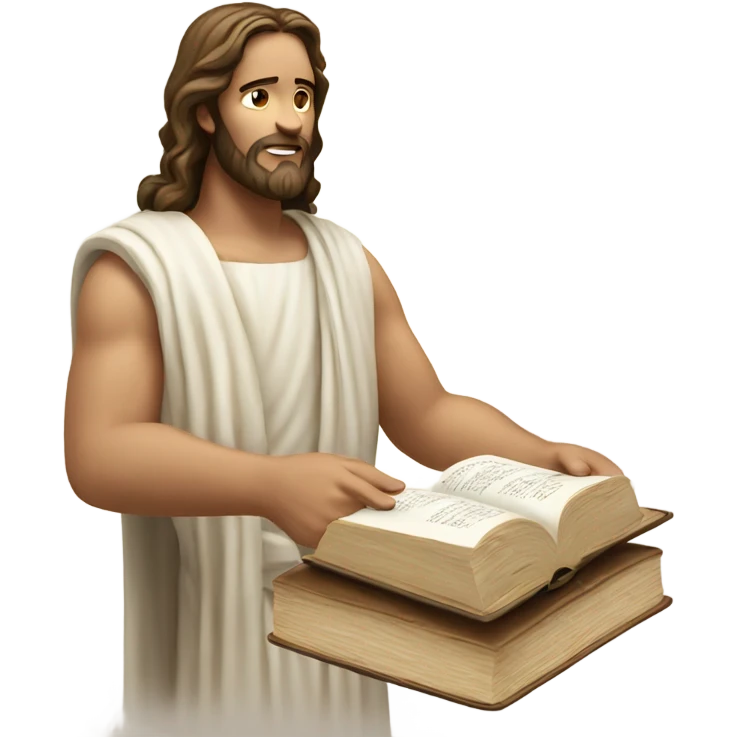 Jesus spreading the Bible  emoji