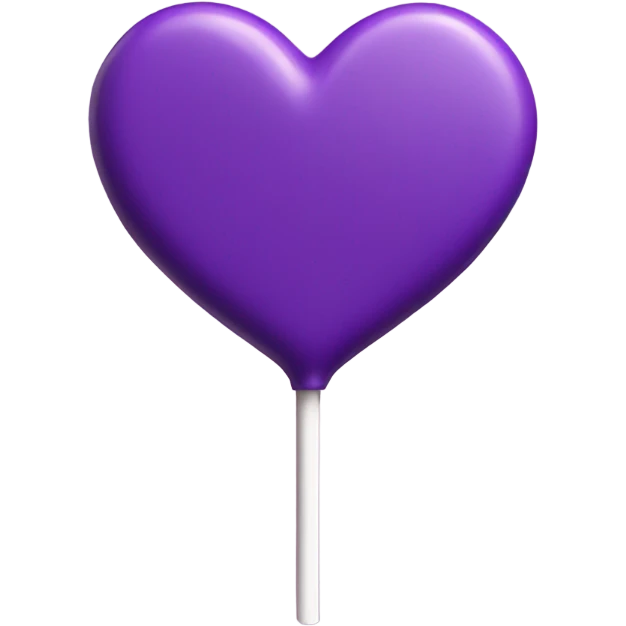 Purple Heart lollipop emoji