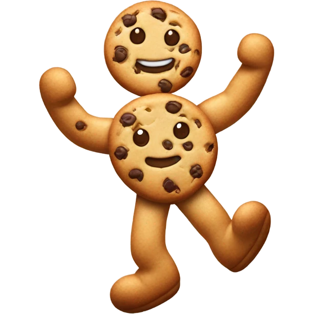 Dancing cookie emoji
