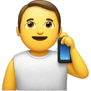 person on cell phone emoji