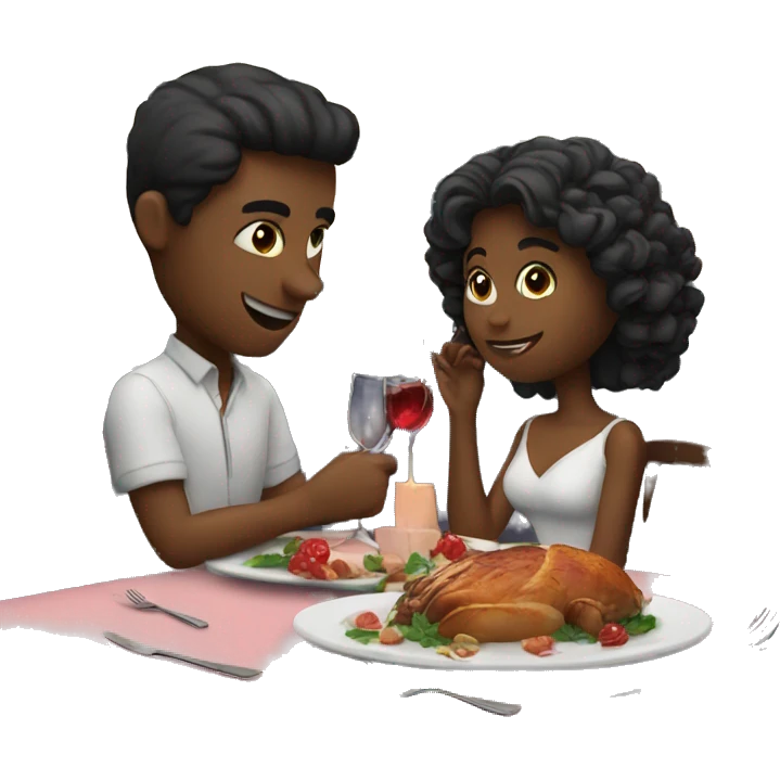 Romantic dinner emoji