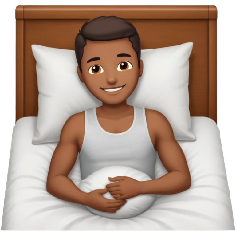 Masculine woman spooning in bed emoji