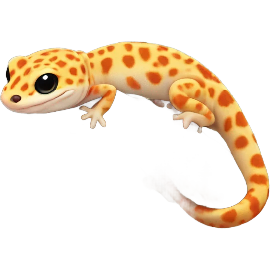 leopard gecko orange  emoji