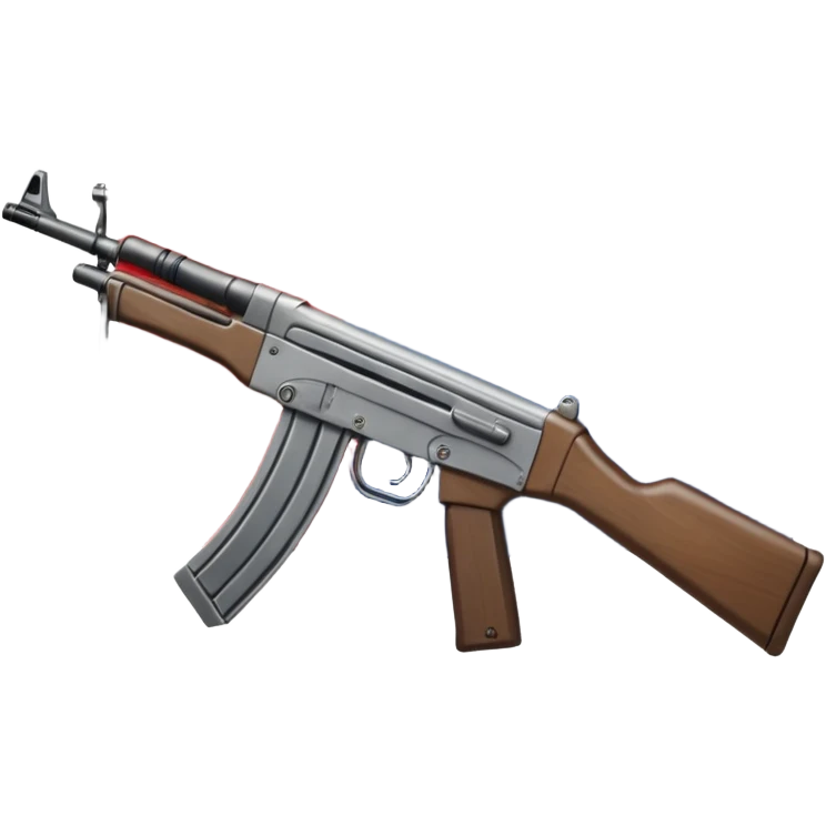 Drapeau de la France avec sur les côtés deux armes type kalashnikov  emoji