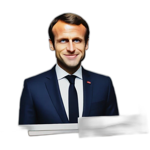 polaroid photo emmanuel macron emoji