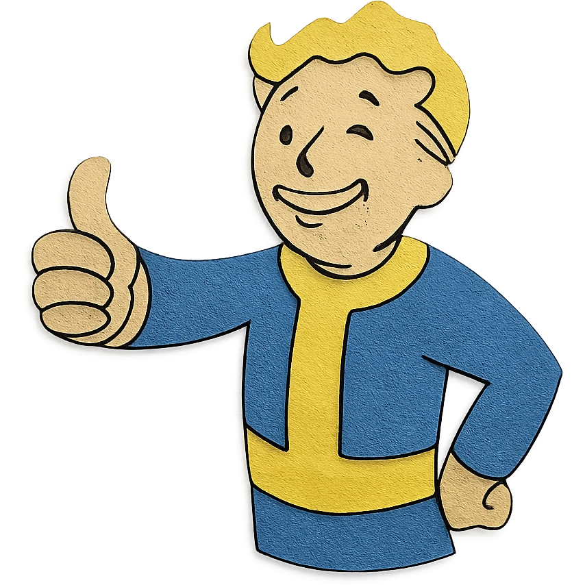 Vault Boy from Fallout giving a thumbs-up emoji