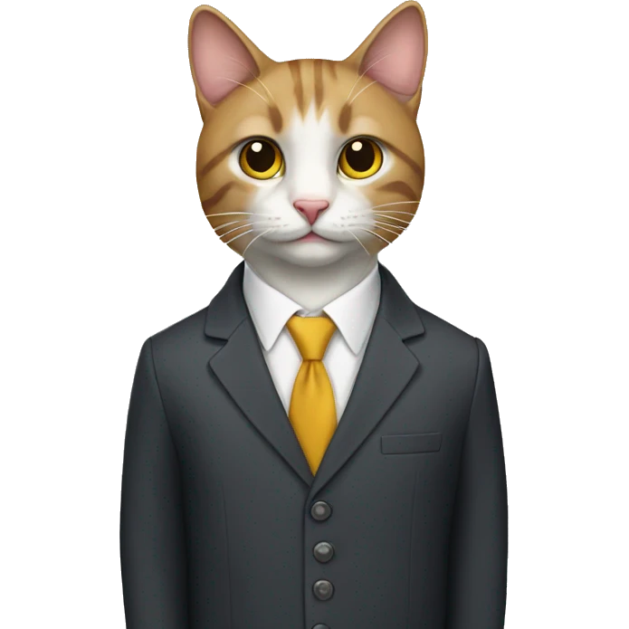 cat in suit  emoji