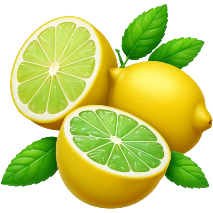 Lemon, Lime & Mint Fruit emoji