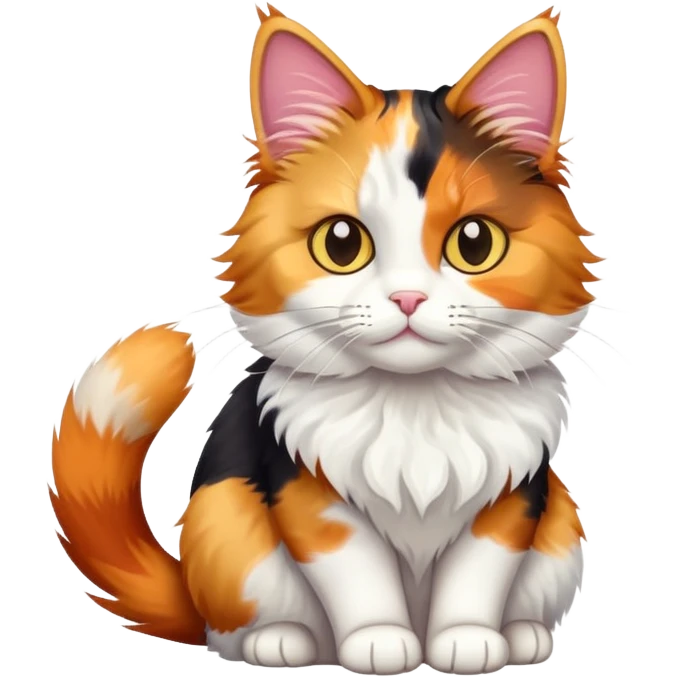 Cat calico emoji