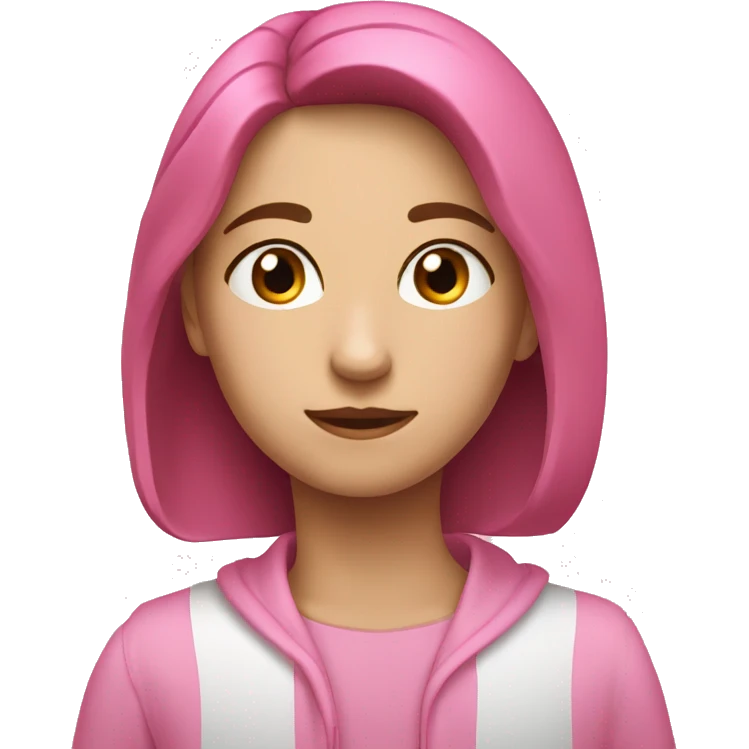 Розовый  emoji