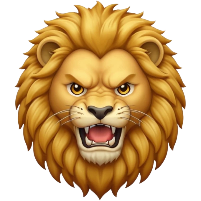 Angry lion emoji