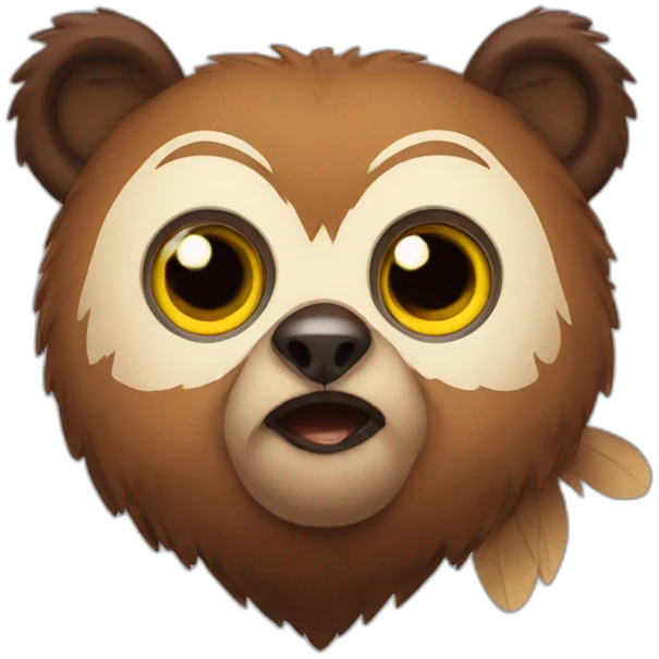 Bear owl emoji