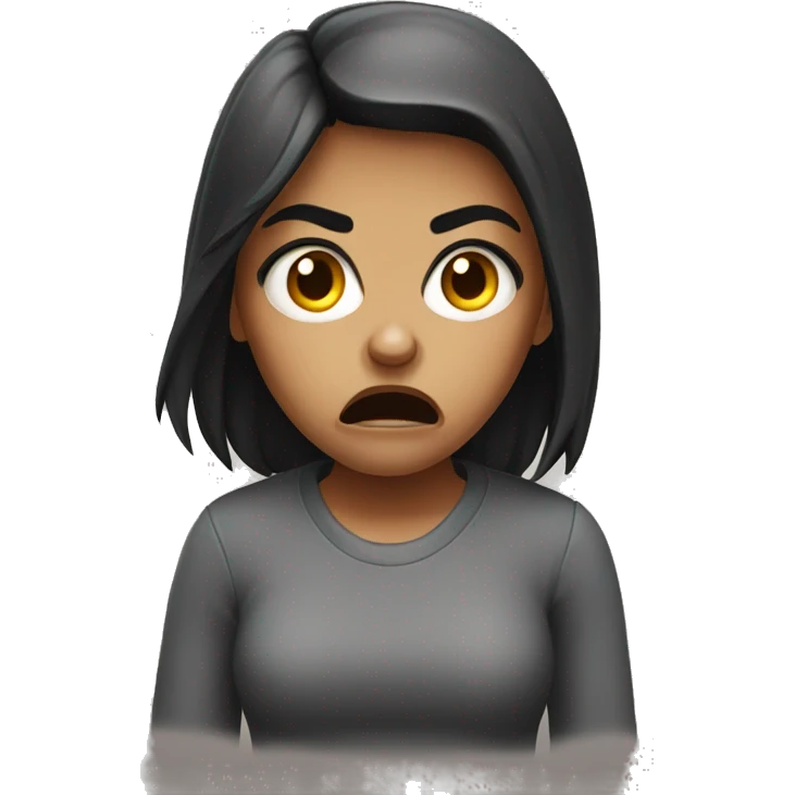 Angry girl emoji