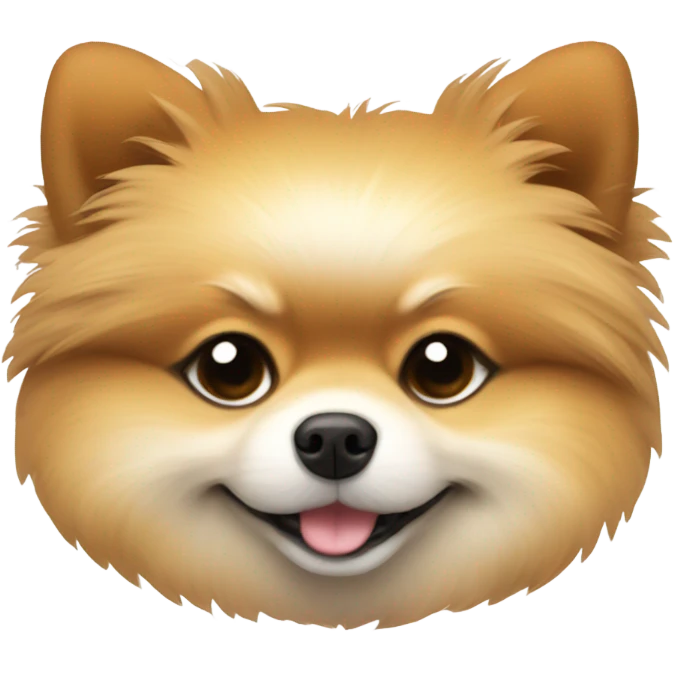 Pomeranian sleeping emoji