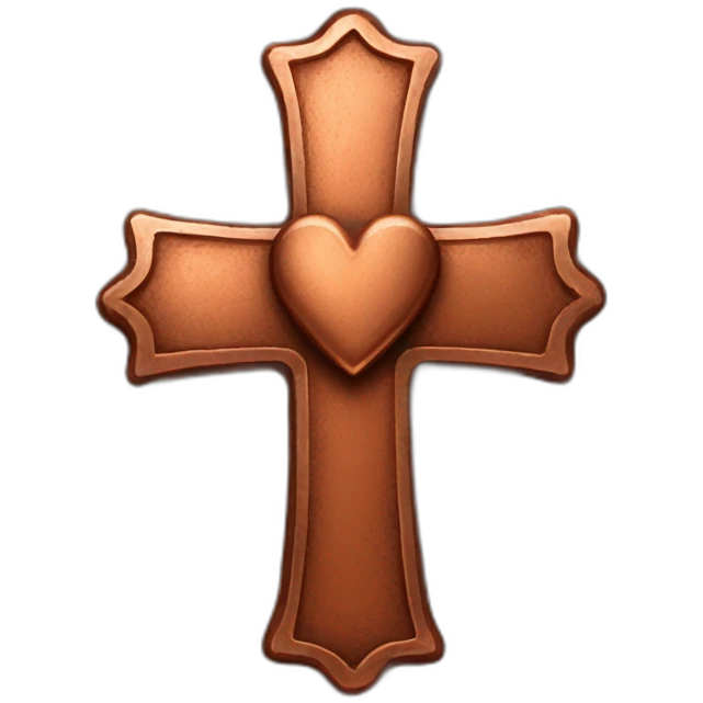old-copper-hearts-croSS emoji