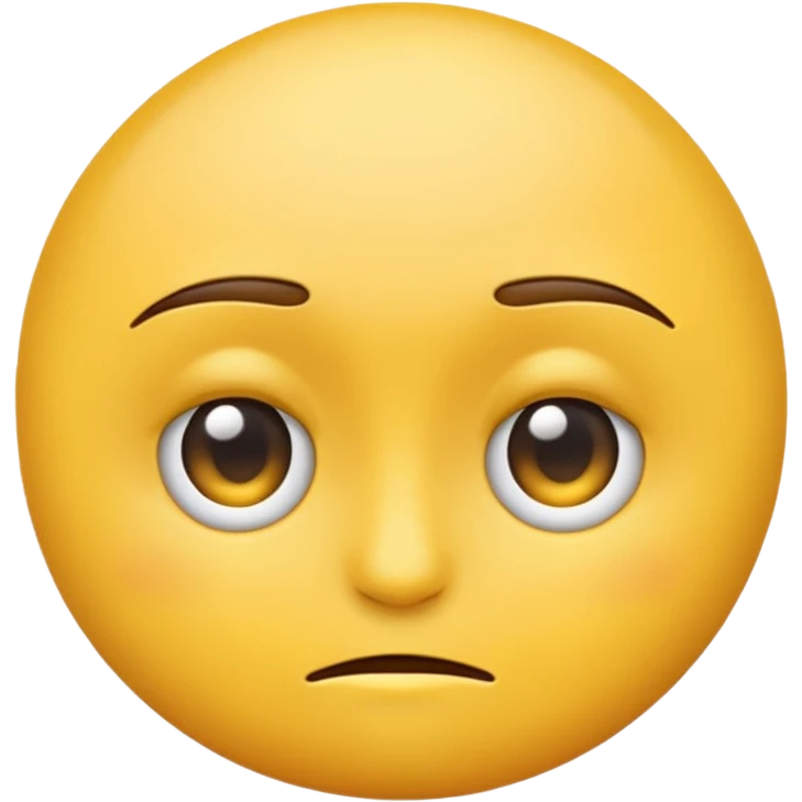 Emoji giving side eye emoji