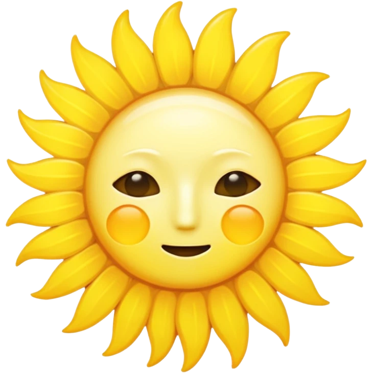 sun no face emoji