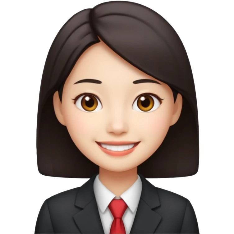 chinese office girl 3d emoji