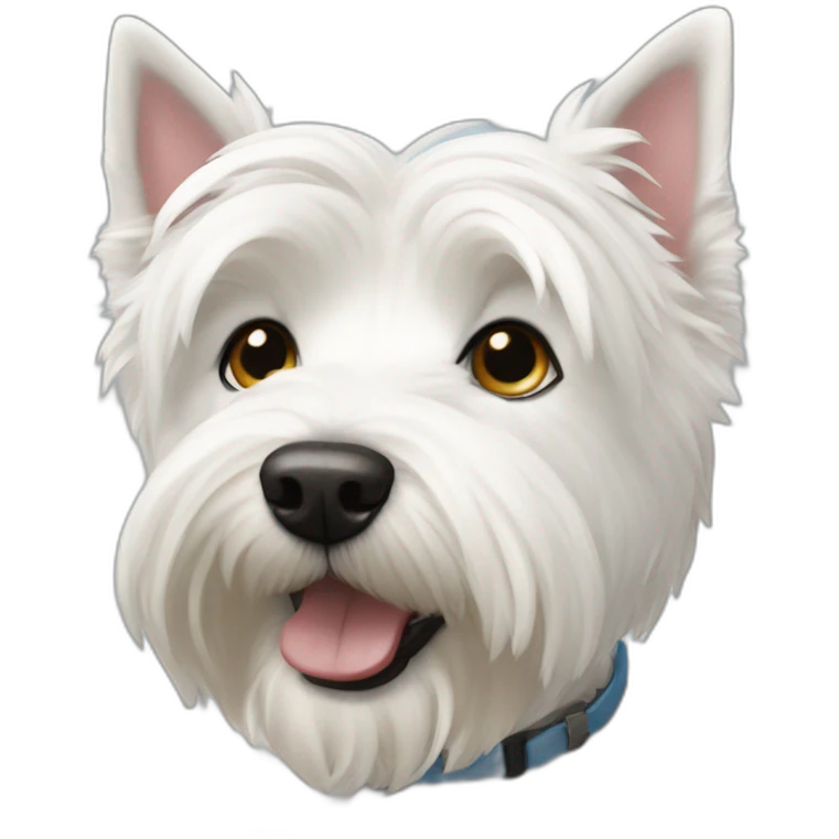 Westie dog emoji