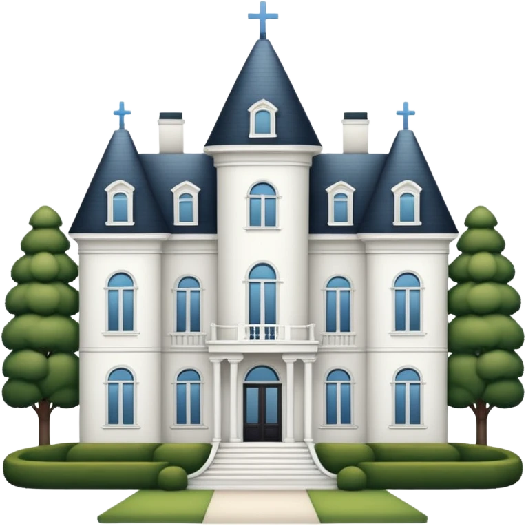 white mansión emoji