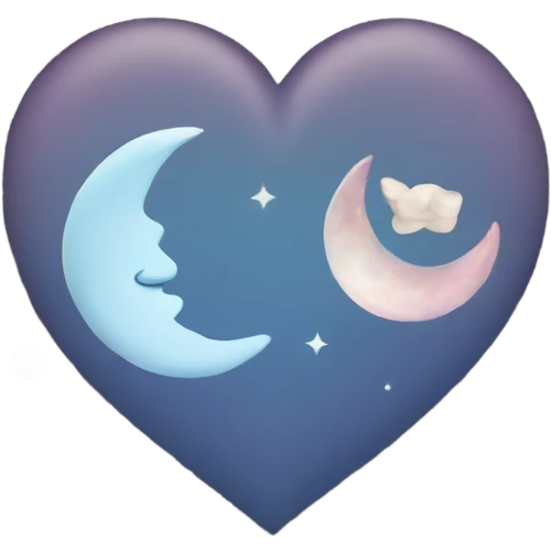 heart with moon emoji