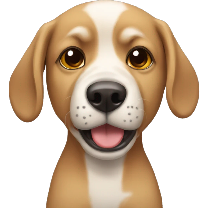 Perro postulando emoji