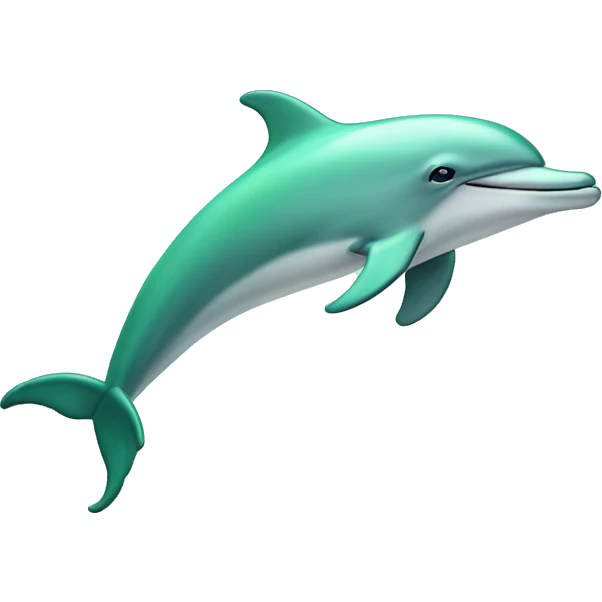 Pastel-green-colors-dolphin emoji