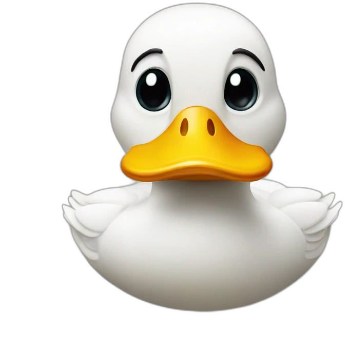 duck with a mustache emoji