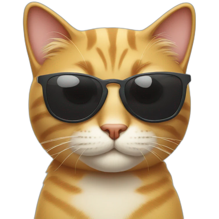 smirking cat wearing sunglasses emoji