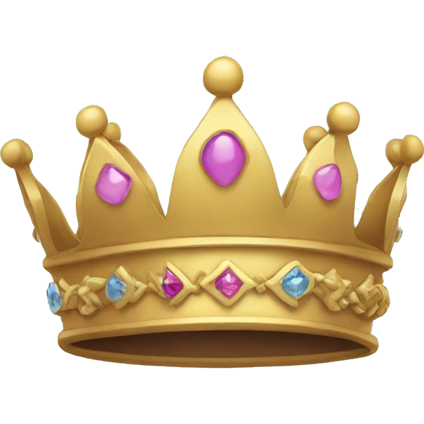 Cute crown emoji
