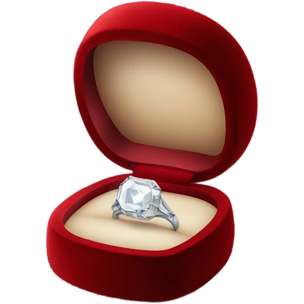 diamond ring inside red box emoji