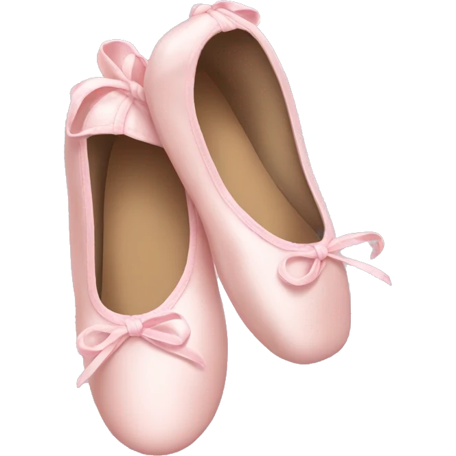 Pale light pink ballet shoes emoji
