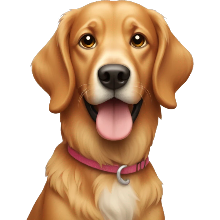 Ginger retriever dog emoji