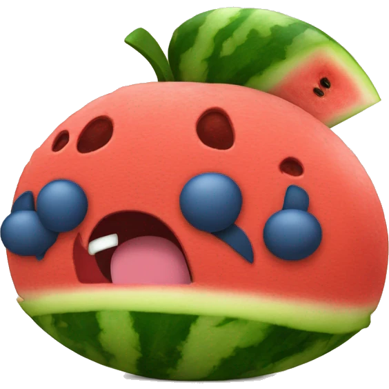 stitch from disney with watermelon emoji