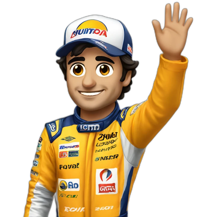 Carlos sainz jr waving emoji
