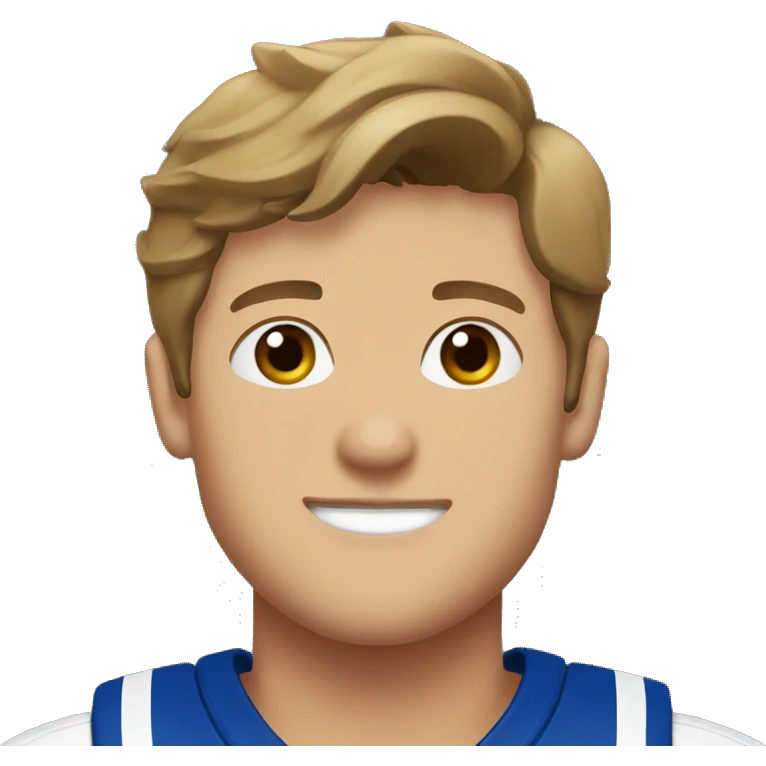 Josh Allen with heart eyes emoji