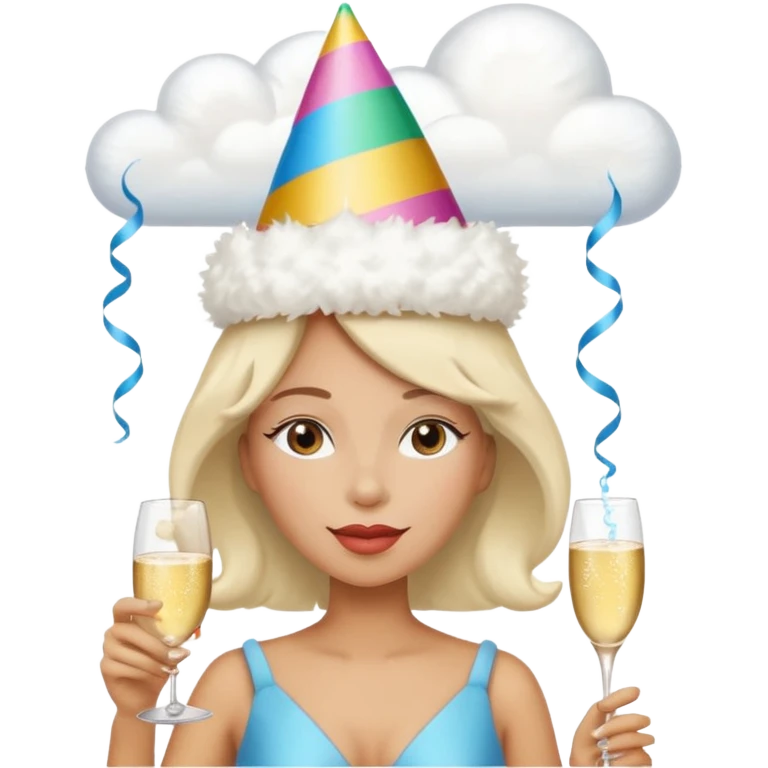 the last one is the best. add clouds around her head emoji