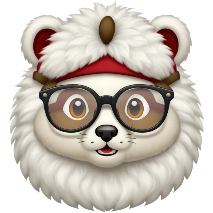 Carnero o cordero con lentes emoji