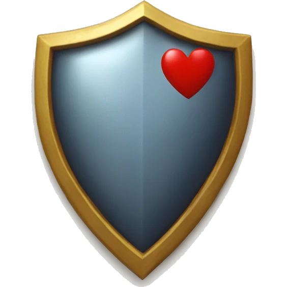 an heart shield emoji